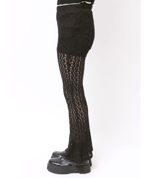 jouetie(ジュエティ)の「イージーフィットフレアパンツ レース(その他パンツ・レディース・オフホワイト/クリア/ブラック・MEDIUM/SMALL)」の15枚目の写真