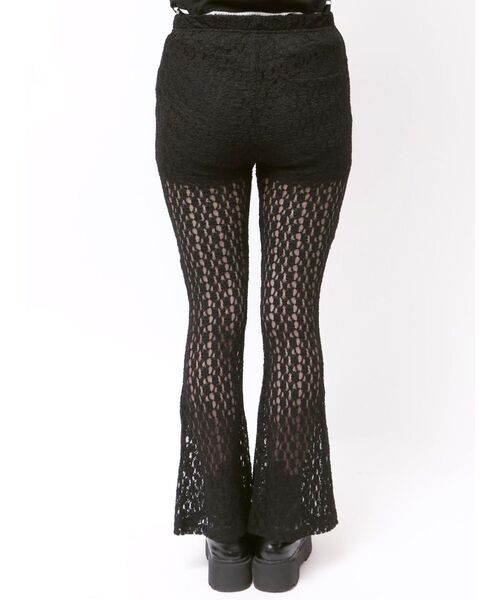 jouetie(ジュエティ)の「イージーフィットフレアパンツ レース(その他パンツ・レディース・オフホワイト/クリア/ブラック・MEDIUM/SMALL)」の16枚目の写真