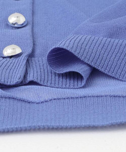 URBAN RESEARCH ROSSO WOMEN(アーバンリサーチ ロッソ)の「デザインボタンシアーカーディガン(カーディガン/ボレロ・レディース・ブルー/ホワイト・FREE)」の18枚目の写真