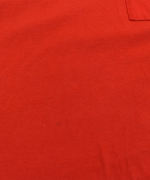 LABORATORY R(ラボラトリーアール)の「【USED】90’s Fruit of the Loom ポケット付き Tシャツ USA製(Tシャツ/カットソー・メンズ・レッド・X-LARGE)」の5枚目の写真