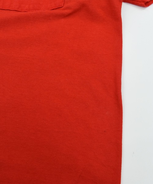 LABORATORY R(ラボラトリーアール)の「【USED】90’s Fruit of the Loom ポケット付き Tシャツ USA製(Tシャツ/カットソー・メンズ・レッド・X-LARGE)」の4枚目の写真
