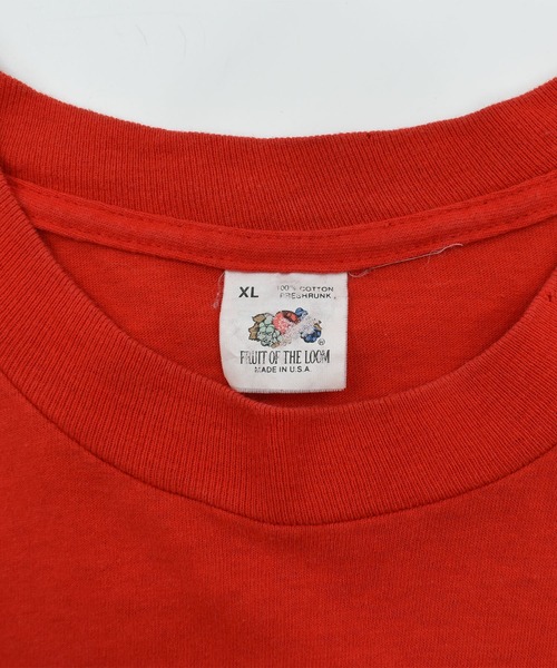 LABORATORY R(ラボラトリーアール)の「【USED】90’s Fruit of the Loom ポケット付き Tシャツ USA製(Tシャツ/カットソー・メンズ・レッド・X-LARGE)」の8枚目の写真