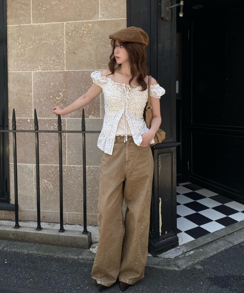 RAY CASSIN(レイカズン)の「スエードハンチング(ハンチング/ベレー帽・レディース・キャメル/ブラウン・FREE)」の17枚目の写真