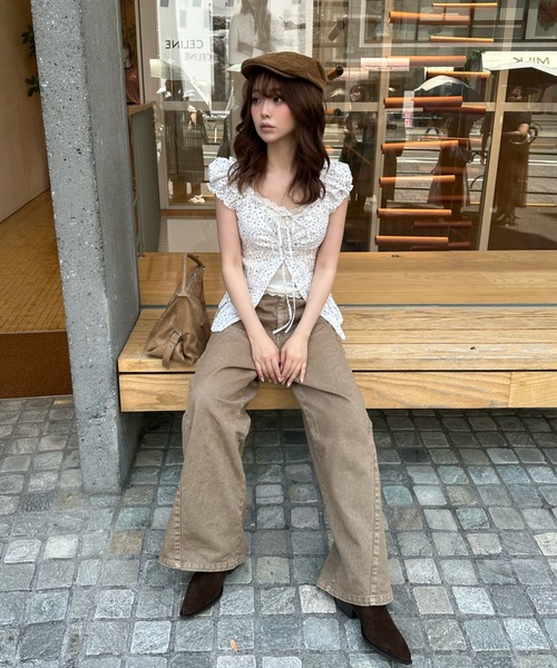 RAY CASSIN(レイカズン)の「スエードハンチング(ハンチング/ベレー帽・レディース・キャメル/ブラウン・FREE)」の19枚目の写真