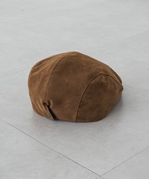 RAY CASSIN(レイカズン)の「スエードハンチング(ハンチング/ベレー帽・レディース・キャメル/ブラウン・FREE)」の6枚目の写真