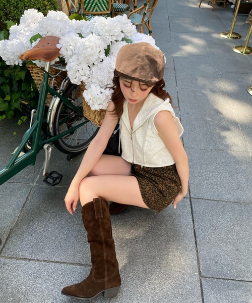 RAY CASSIN(レイカズン)の「スエードハンチング(ハンチング/ベレー帽・レディース・キャメル/ブラウン・FREE)」の11枚目の写真