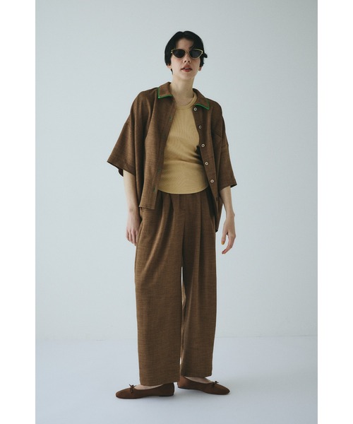 HeRIN.CYE(ヘリンドットサイ)の「Cocoon pants コクーンパンツ(その他パンツ・レディース・ブラック/ブラウン/ベージュ・38/36)」の3枚目の写真