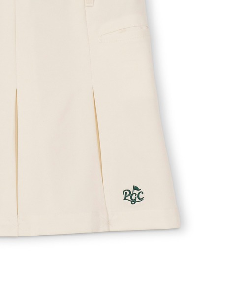 Pacific GOLF CLUB（パシフィックゴルフクラブ）の「PLEATED SKIRT（スカート・レディース・グリーン/アイボリー/ブラック・S）」の5枚目の写真