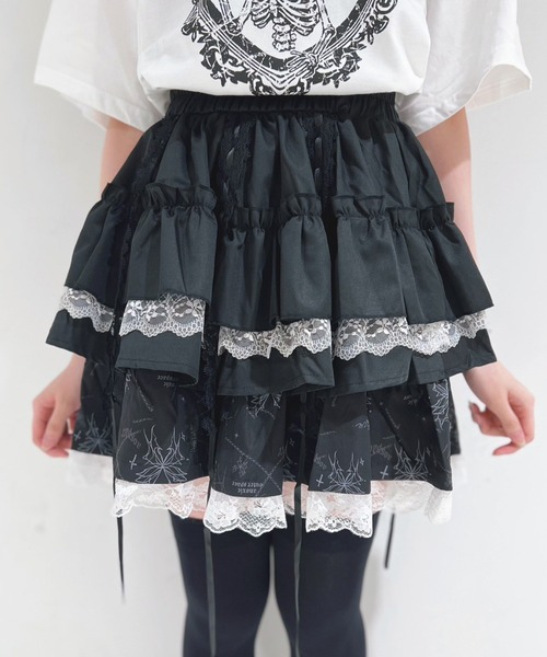 A'GEM/9 × .kom 『AOSPACE』 /クロスティアードレーススカート