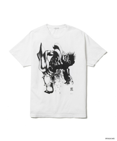 F-LAGSTUF-F(フラグスタフ)の「SS TEE3(xARMS)(Tシャツ/カットソー・メンズ・ブラック/ホワイト・L/M)」の1枚目の写真