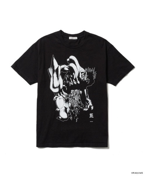 F-LAGSTUF-F(フラグスタフ)の「SS TEE3(xARMS)(Tシャツ/カットソー・メンズ・ブラック/ホワイト・L/M)」の2枚目の写真