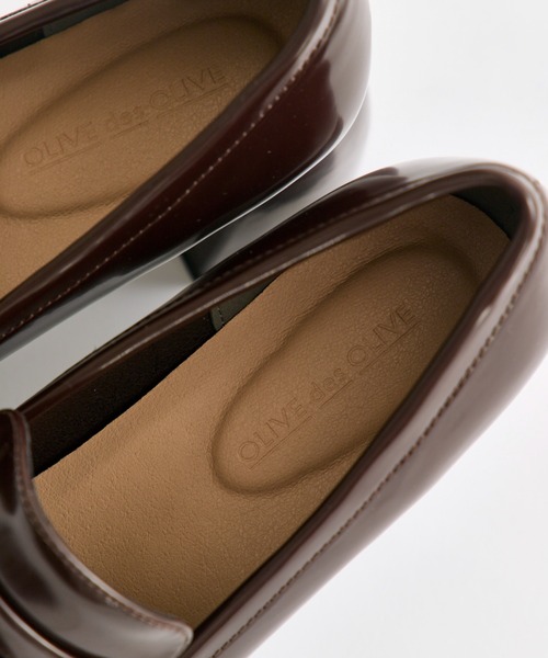 OLIVE des OLIVE（オリーブデオリーブ）の「エンブレム付きローファー（ローファー・レディース・ブラック/ブラウン・LARGE/MEDIUM/SMALL）」の10枚目の写真