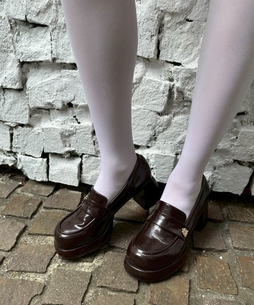 OLIVE des OLIVE（オリーブデオリーブ）の「エンブレム付きローファー（ローファー・レディース・ブラック/ブラウン・LARGE/MEDIUM/SMALL）」の20枚目の写真