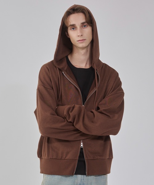 セール】WEGO/【25年秋冬新作】コンパクトフィットダブルZIPパーカー