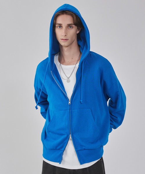 セール】WEGO/【25年秋冬新作】コンパクトフィットダブルZIPパーカー