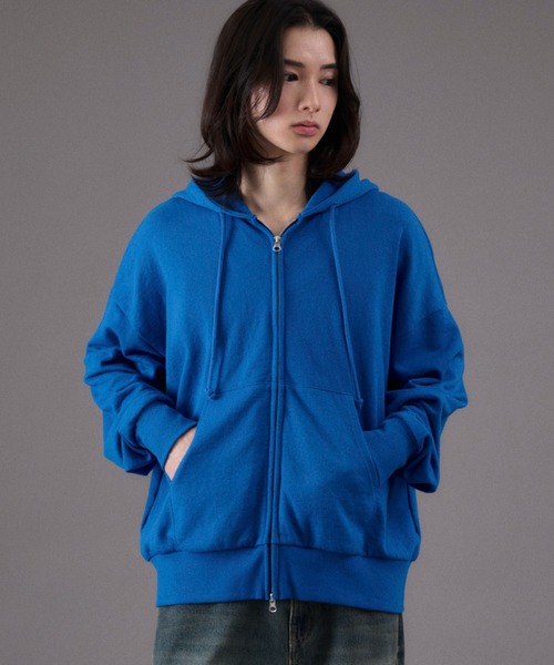 WEGO(ウィゴー)の「WEGO/コンパクトフィットダブルZIPパーカー(パーカー・メンズ・ネイビー/ブラック/杢グレー/ブルー/レッド/ブラウン・MEDIUM/LARGE)」の22枚目の写真