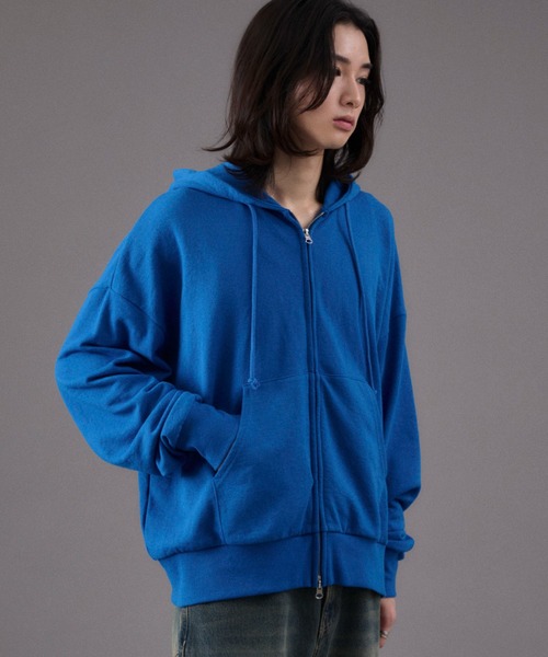 WEGO(ウィゴー)の「WEGO/コンパクトフィットダブルZIPパーカー(パーカー・メンズ・ネイビー/ブラック/杢グレー/ブルー/レッド/ブラウン・MEDIUM/LARGE)」の18枚目の写真