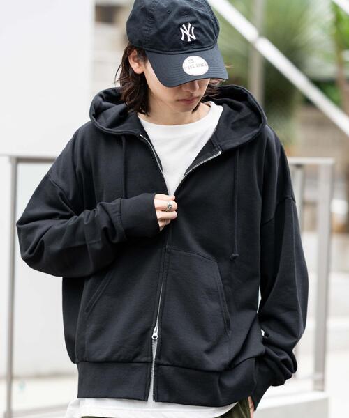 WEGO/【25年春夏新作】コンパクトフィットダブルZIPパーカー