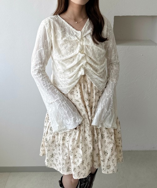 apres jour clair】アソートレースシアーカーディガン