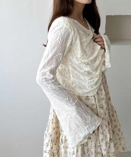 apres jour clair（アプレジュールクレア）の「【apres jour clair】アソートレースシアーカーディガン（カーディガン/ボレロ・レディース・ホワイト系その他/アイボリー/ホワイト系その他2・フリー/X-LARGE）」の15枚目の写真