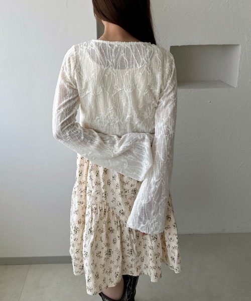 apres jour clair（アプレジュールクレア）の「【apres jour clair】アソートレースシアーカーディガン（カーディガン/ボレロ・レディース・ホワイト系その他/アイボリー/ホワイト系その他2・フリー/X-LARGE）」の16枚目の写真