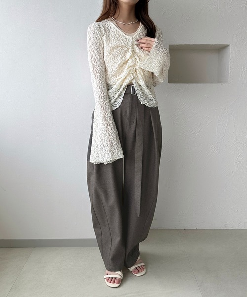 apres jour clair（アプレジュールクレア）の「【apres jour clair】アソートレースシアーカーディガン（カーディガン/ボレロ・レディース・ホワイト系その他/アイボリー/ホワイト系その他2・フリー/X-LARGE）」の21枚目の写真