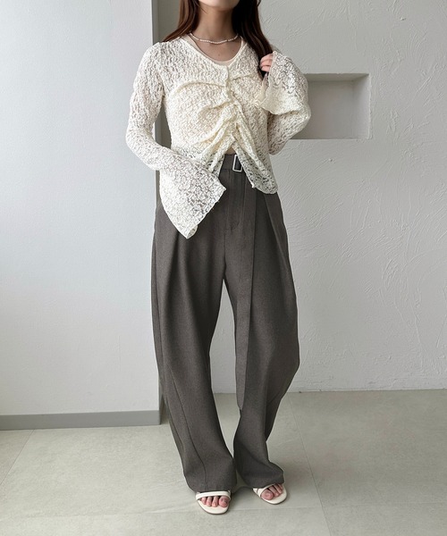 【美品】CLAIR （株）クレア 総レース7分袖 カーディガン ジャケット 美品】CLAIR （株）クレア 総レース7分袖 カーディガン ジャケット 美