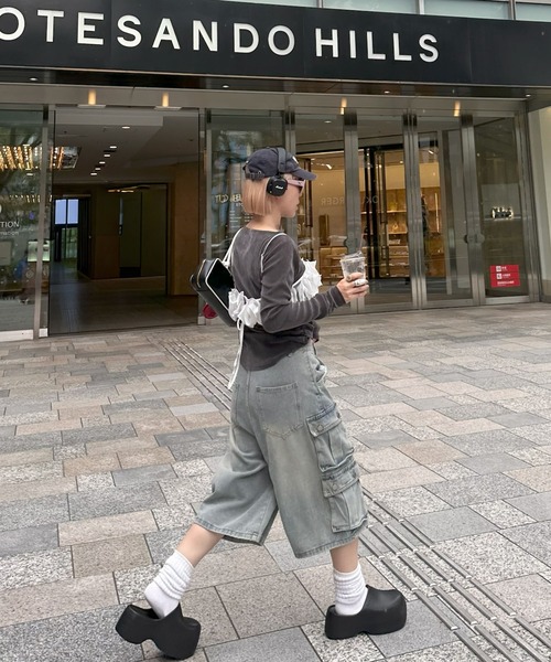 Alley Tokyo(アリートーキョー)の「シアーベロアTOPS(その他トップス・レディース・アイボリー/チャコール・FREE)」の12枚目の写真