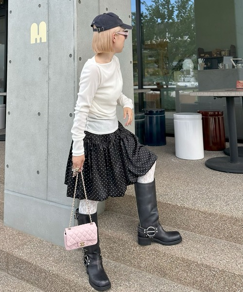 Alley Tokyo(アリートーキョー)の「シアーベロアTOPS(その他トップス・レディース・アイボリー/チャコール・FREE)」の10枚目の写真