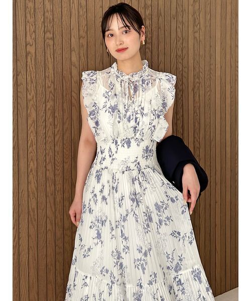 snidel プリントプリーツワンピース SNIDEL（スナイデル）の「プリントプリーツワンピース