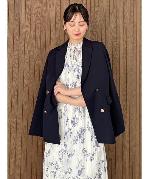 SNIDEL（スナイデル）の「【00サイズあり】プリントプリーツシャーリングワンピース（ワンピース・レディース・ブラウン/アイボリー/ピンクベージュ・0/1/2/00）」の8枚目の写真