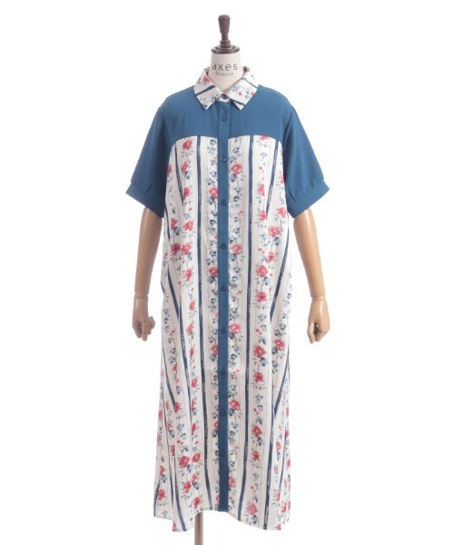 CACUMA 花柄シャツワンピース Mサイズ CACUMA 花柄シャツワンピース Mサイズ - メルカリ