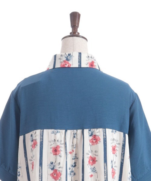 45RPM 花柄シャツワンピース サークルレトロ花柄フレアシャツワンピース – LILA & CITTA