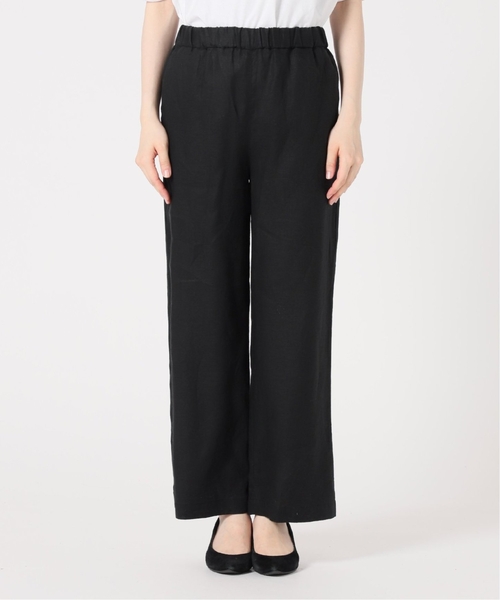 JOURNAL STANDARD relume（ジャーナルスタンダード　レリューム）の「《一部WEB限定追加5》麻スリットイージーパンツ（その他パンツ・レディース・ブラック/ブラウン/ベージュ/ブルー/ライトブルー/オレンジ/ピンク・36/38）」の8枚目の写真