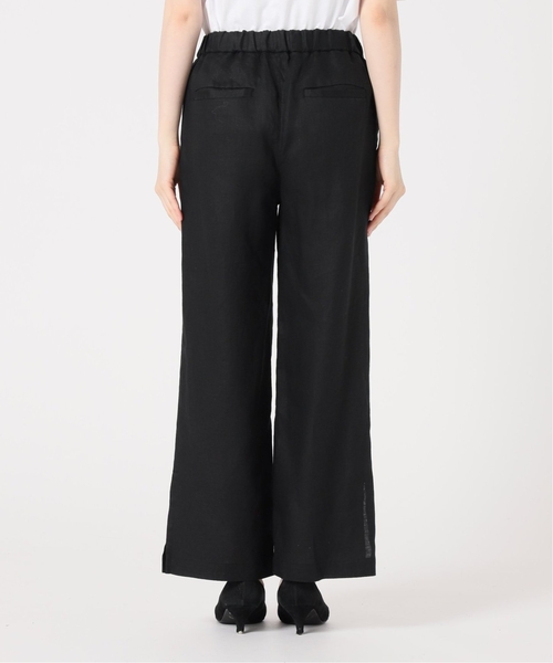 JOURNAL STANDARD relume（ジャーナルスタンダード　レリューム）の「《一部WEB限定追加5》麻スリットイージーパンツ（その他パンツ・レディース・ブラック/ブラウン/ベージュ/ブルー/ライトブルー/オレンジ/ピンク・36/38）」の10枚目の写真