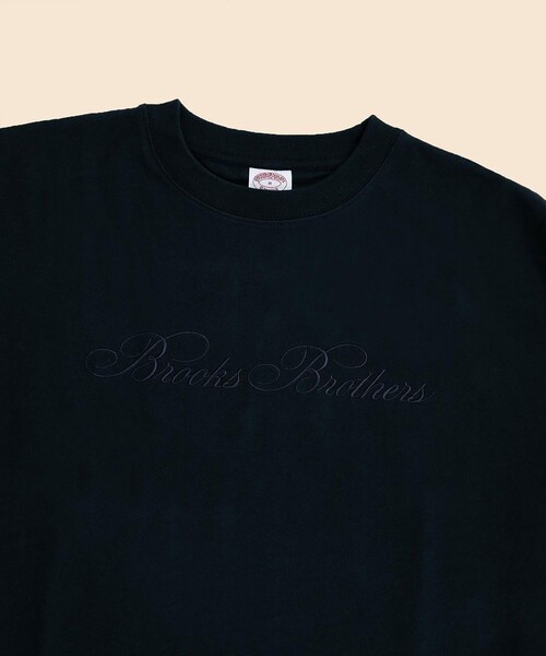BROOKS BROTHERS（ブルックスブラザーズ）の「USAコットンジャージー　ヘビーウェイト　ロゴエンブロイダリー　ロングスリーブ　Tシャツ（Tシャツ/カットソー・メンズ・ホワイト/ネイビー/グレー・X-LARGE/X-SMALL/MEDIUM/SMALL/LARGE）」の6枚目の写真