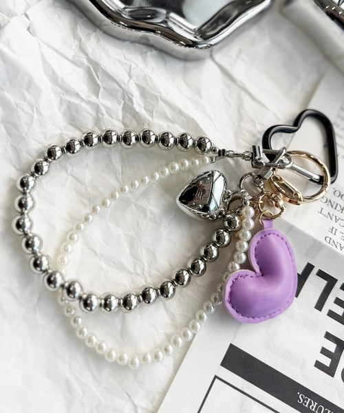 アクセサリー NOBInoBItA セール】【 NOLITA / ノリータ 】3WAYパール ハートチャーム 付き