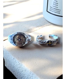 1004ST（イチマルマルヨンエスティー）の「2SET メンズ シルバーリング 指輪（リング）」