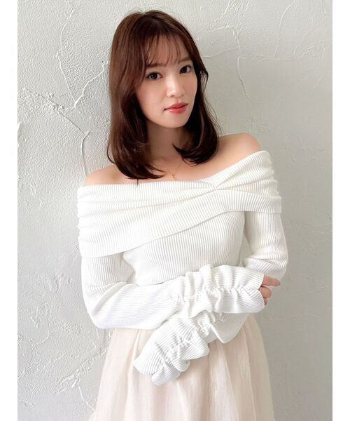 dazzlin（ダズリン）の「2WAYアシメタックオフショルニット（ニット/セーター・レディース・オフホワイト/グレー/ブラック/ピンク・FREE）」の14枚目の写真