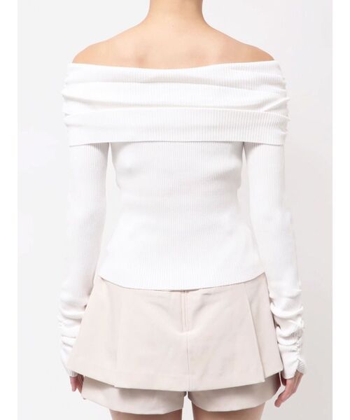 dazzlin（ダズリン）の「2WAYアシメタックオフショルニット（ニット/セーター・レディース・オフホワイト/グレー/ブラック/ピンク・FREE）」の19枚目の写真