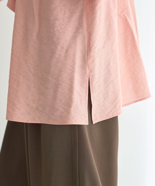 YECCA VECCA（イェッカヴェッカ）の「フリルギャザーボウタイブラウス（シャツ/ブラウス・レディース・ピンク/オフホワイト/ブラウン・FREE）」の9枚目の写真