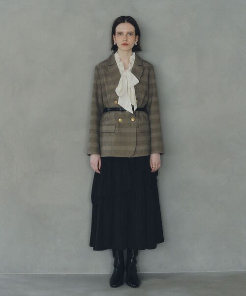 YECCA VECCA（イェッカヴェッカ）の「フリルギャザーボウタイブラウス（シャツ/ブラウス・レディース・ピンク/オフホワイト/ブラウン・FREE）」の22枚目の写真