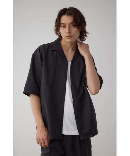AZUL by moussy(アズールバイマウジー)の「C/Tフェイクスウェードショートパンツセットアップ(テーラードジャケット・メンズ・グレー/ブラック・MEDIUM/LARGE)」の3枚目の写真