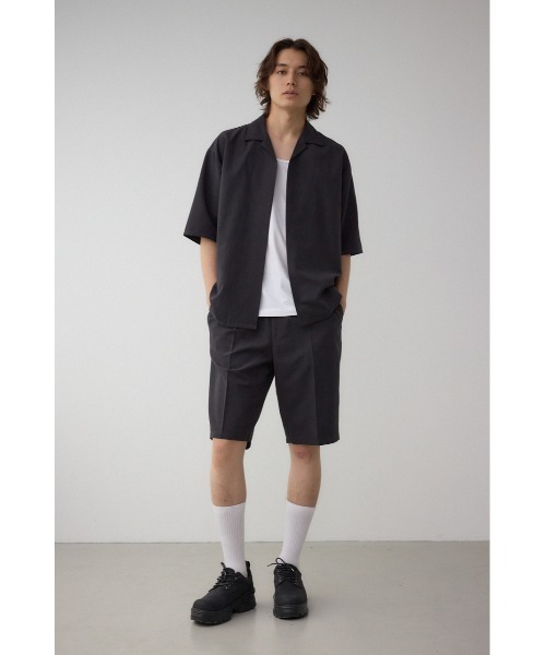 AZUL by moussy(アズールバイマウジー)の「C/Tフェイクスウェードショートパンツセットアップ(テーラードジャケット・メンズ・グレー/ブラック・MEDIUM/LARGE)」の5枚目の写真