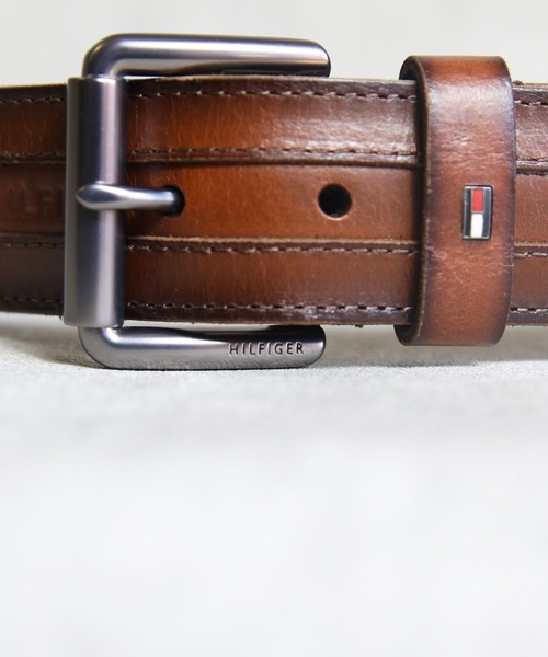 TOMMY HILFIGER（トミーヒルフィガー）の「TOMMY HILFIGER レザーベルト（ベルト・メンズ・タン・40/38/36）」の6枚目の写真