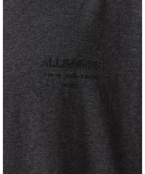 ALLSAINTS(オールセインツ)の「XANDER FLOCKED LOGO OVERSIZED T-SHIRT | XANDER フロック加工 ロゴ オーバーサイズ Tシャツ(Tシャツ/カットソー・メンズ・グレー系その他・S/M/L/XL/XS)」の4枚目の写真