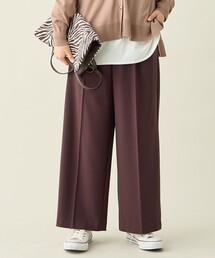 【LEE掲載/裏起毛/ウエストゴム】ウォームワイドパンツ