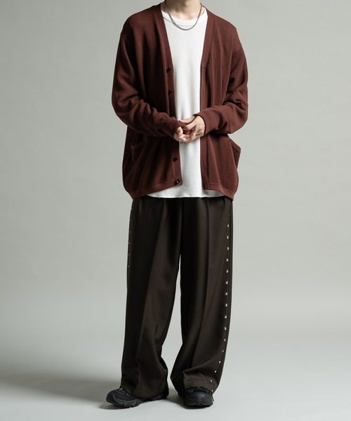 CASPER JOHN（キャスパージョン）の「Birds eye V-neck cardigan