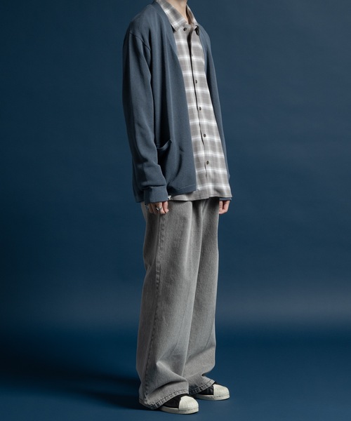 CASPER JOHN(キャスパージョン)の「Birds eye V-neck cardigan/バーズアイVネックカーディガン(カーディガン/ボレロ・メンズ・ブラウン/ブラック/ブルー・SMALL/MEDIUM/LARGE/X-SMALL)」の17枚目の写真