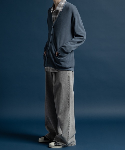 CASPER JOHN(キャスパージョン)の「Birds eye V-neck cardigan/バーズアイVネックカーディガン(カーディガン/ボレロ・メンズ・ブラウン/ブラック/ブルー・SMALL/MEDIUM/LARGE/X-SMALL)」の19枚目の写真